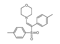 4-[2-(4-methylphenyl)-2-(4-methylphenyl)sulfonylethenyl]morpholine结构式