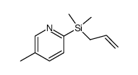 2-(allyldimethylsilyl)-5-methylpyridine结构式