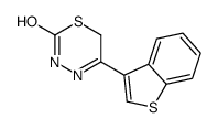5-(1-benzothiophen-3-yl)-3,6-dihydro-1,3,4-thiadiazin-2-one结构式