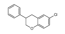 6-chloro-3-phenyl-3,4-dihydro-2H-chromene结构式