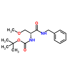 (R)-2-Boc-3-甲氧基丙苄酰胺结构式