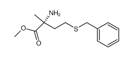 methyl (R)-2-amino-4-benzylthio-2-methylbutanoate结构式