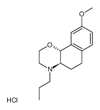 (4aR,10bR)-3,4,4a,5,6,10b-hexahydro-9-methoxy-4-propyl-2H-naphth[1,2-b]-1,4-oxazine hydrochloride结构式