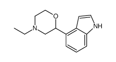4-ethyl-2-(1H-indol-4-yl)morpholine结构式