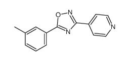 5-(3-methylphenyl)-3-pyridin-4-yl-1,2,4-oxadiazole结构式