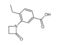 4-ethyl-3-(2-oxoazetidin-1-yl)benzoic acid结构式