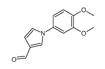 1-(3,4-dimethoxyphenyl)pyrrole-3-carbaldehyde结构式