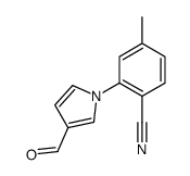 2-(3-formylpyrrol-1-yl)-4-methylbenzonitrile结构式