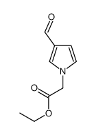 ethyl 2-(3-formylpyrrol-1-yl)acetate结构式