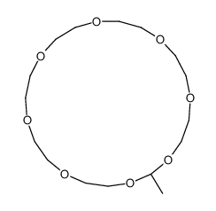 2-methyl-1,3,6,9,12,15,18,21-octaoxacyclotricosane结构式