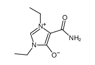4-carbamoyl-1,3-diethylimidazolium-5-olate结构式