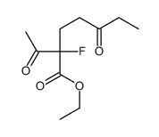 ethyl 2-acetyl-2-fluoro-5-oxoheptanoate结构式