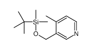 tert-butyl-dimethyl-[(4-methylpyridin-3-yl)methoxy]silane结构式