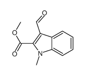 Methyl 3-formyl-1-methyl-1H-indole-2-carboxylate结构式