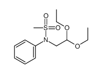 N-(2,2-diethoxyethyl)-N-phenylmethanesulfonamide结构式