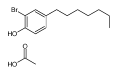acetic acid,2-bromo-4-heptylphenol结构式