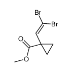 methyl 1-(2,2-dibromoethenyl)cyclopropane-1-carboxylate结构式