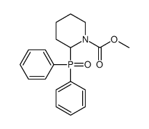 methyl 2-diphenylphosphorylpiperidine-1-carboxylate结构式