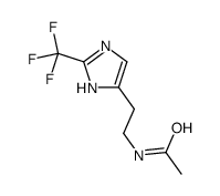 N-[2-[2-(trifluoromethyl)-1H-imidazol-5-yl]ethyl]acetamide结构式