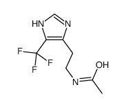 N-[2-[4-(trifluoromethyl)-1H-imidazol-5-yl]ethyl]acetamide结构式