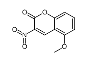 5-methoxy-3-nitrochromen-2-one结构式