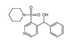 phenyl-(3-piperidin-1-ylsulfonylpyridin-4-yl)methanol结构式