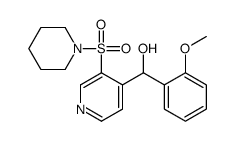 (2-methoxyphenyl)-(3-piperidin-1-ylsulfonylpyridin-4-yl)methanol结构式