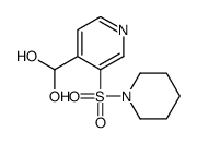 (3-piperidin-1-ylsulfonylpyridin-4-yl)methanediol结构式