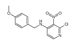 2-氯-N-[(4-甲氧基苯基)甲基]-3-硝基-4-吡啶胺结构式