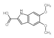 5,6-二甲氧基吲哚-2-甲酸结构式