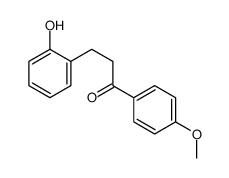 3-(2-hydroxyphenyl)-1-(4-methoxyphenyl)propan-1-one结构式