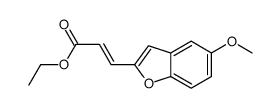 ethyl 3-(5-methoxy-1-benzofuran-2-yl)prop-2-enoate结构式