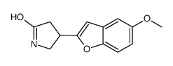 4-(5-methoxy-1-benzofuran-2-yl)pyrrolidin-2-one结构式