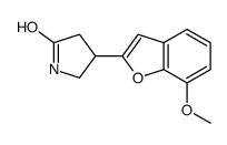 4-(7-methoxy-1-benzofuran-2-yl)pyrrolidin-2-one结构式
