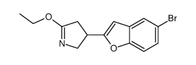 3-(5-bromo-1-benzofuran-2-yl)-5-ethoxy-3,4-dihydro-2H-pyrrole结构式