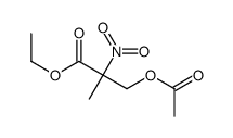 ethyl 3-acetyloxy-2-methyl-2-nitropropanoate结构式