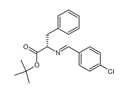 tert-butyl (S,E)-2-((4-chlorobenzylidene)amino)-3-phenylpropanoate结构式