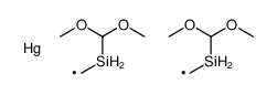 bis(dimethoxymethylsilylmethyl)mercury结构式