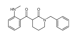 1-benzyl-3-[2-(methylamino)benzoyl]piperidin-2-one结构式