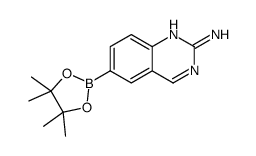 6-(4,4,5,5-tetramethyl-1,3,2-dioxaborolan-2-yl)quinazolin-2-amine结构式