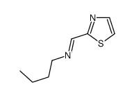 N-butyl-1-(1,3-thiazol-2-yl)methanimine结构式