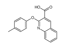 2-(4-methylphenoxy)quinoline-3-carboxylic acid结构式
