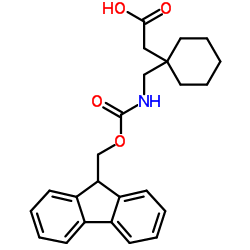 (1-[(9H-芴-9-甲氧基羰基氨基)-甲基]-环己基)-乙酸结构式