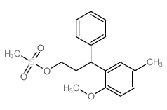 3-(2-METHOXY-5-METHYLPHENYL)-3-PHENYLPROPYL METHANESULFONATE结构式
