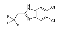 5,6-二氯-2-(2,2,2-三氟乙基)-1H-苯并[d]咪唑结构式