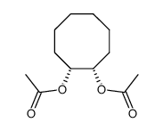 acetic acid,(1R,2R)-cyclooctane-1,2-diol结构式