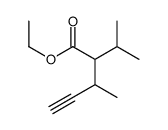 ethyl 3-methyl-2-propan-2-ylpent-4-ynoate结构式