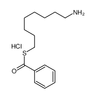 S-(8-aminooctyl) benzenecarbothioate,hydrochloride结构式