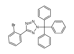 5-(2-bromophenyl)-2-trityltetrazole结构式