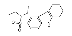 N,N-diethyl-6,7,8,9-tetrahydro-5H-carbazole-3-sulfonamide结构式